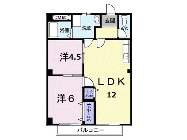 パルネット　大竹の物件間取画像